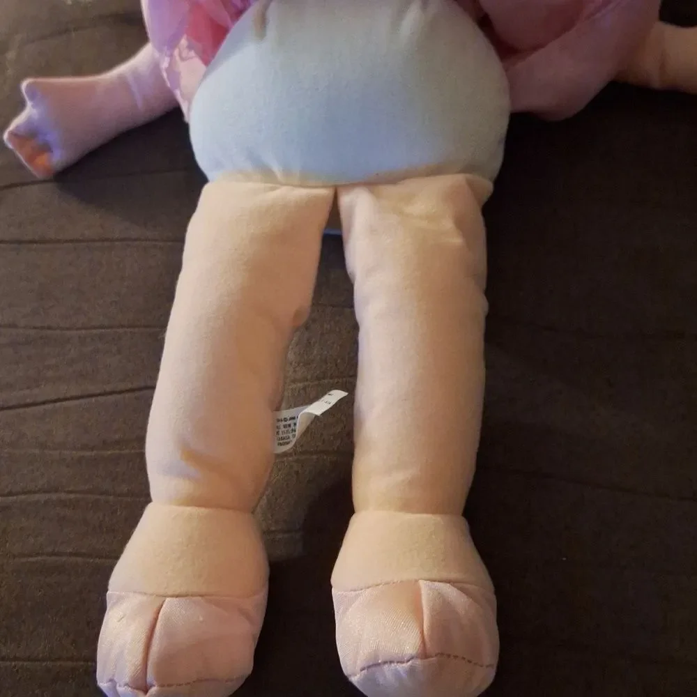 Vintage Miss Piggy Jim Henson's Toy Plush Pink Dress Rose Sun Hat